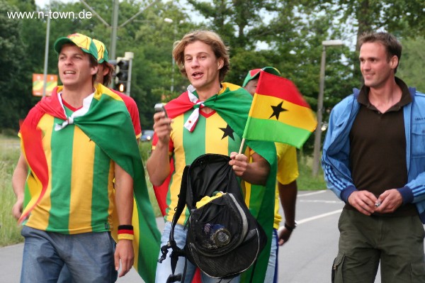 WM2006 Ghana : USA auf dem FanFest