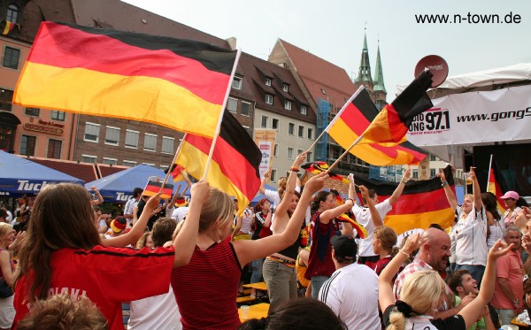 WM2006 Deutschland - Ecuador auf dem Hauptmarkt in Nrnberg