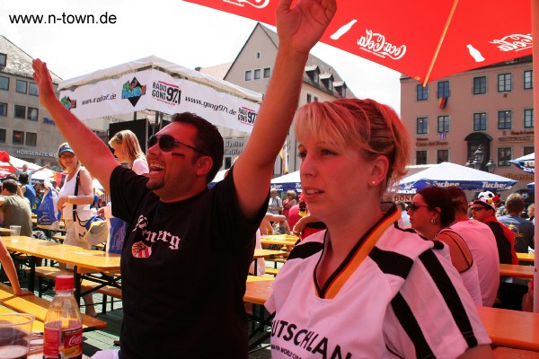 WM2006 Deuschland - Schweden auf dem Hauptmarkt