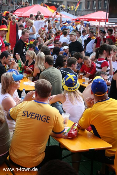WM2006 Deuschland - Schweden auf dem Hauptmarkt
