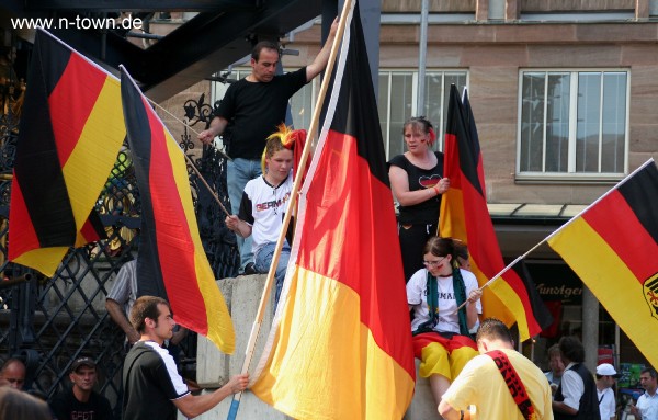 WM2006 Deuschland - Schweden auf dem Hauptmarkt