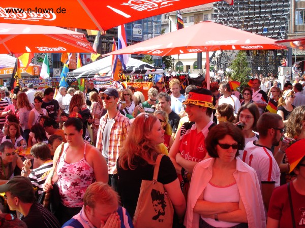 WM2006 auf dem Hauptmarkt in Nrnberg: Deutschland - Schweden