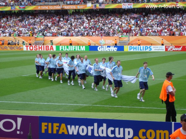 WM2006 Gruppenspiel in Nrnberg: Ghana - USA im Frankenstadion