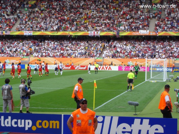 WM2006 Gruppenspiel in Nrnberg: Ghana - USA im Frankenstadion