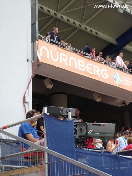 WM2006 Gruppenspiel in Nrnberg: Ghana - USA im Frankenstadion