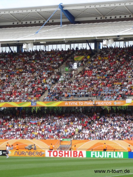 WM2006 Gruppenspiel in Nrnberg: Ghana - USA im Frankenstadion