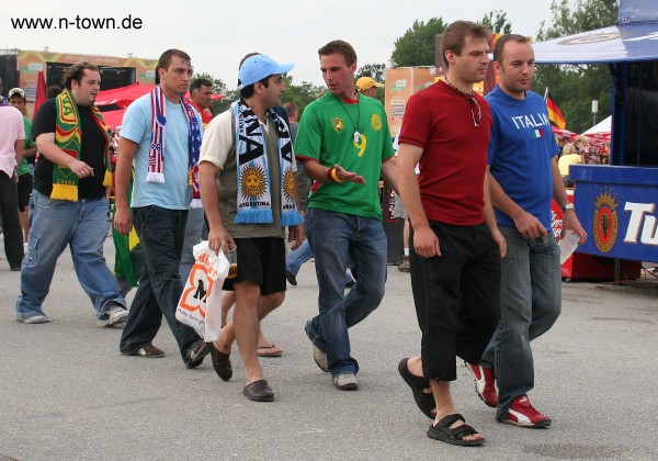 WM2006 Ghana : USA auf dem FanFest