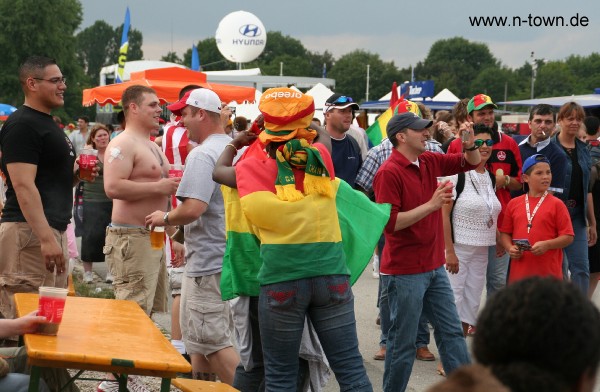 WM2006 Ghana : USA auf dem FanFest