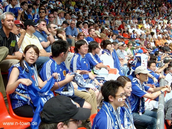 WM2006 Gruppenspiel in Nrnberg: Japan - Kroatien im Frankenstadion