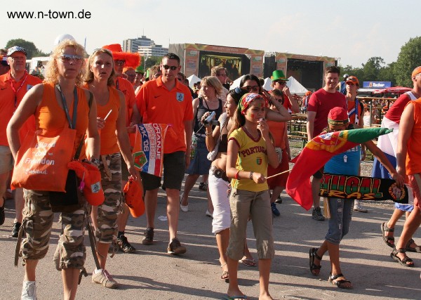 WM2006 Oranje - Portugal 0:1 auf dem FanFest in Nrnberg