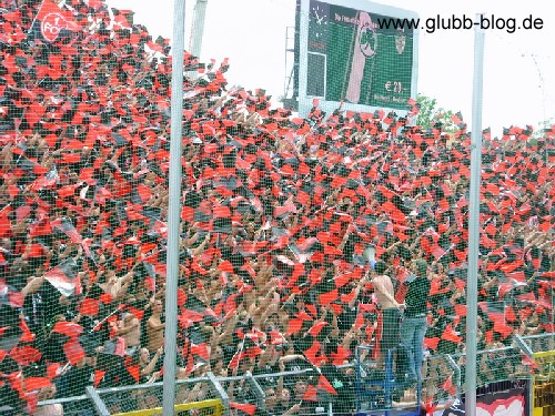 Choreo der Ultras Nürnberg gegen Greuther Fürth