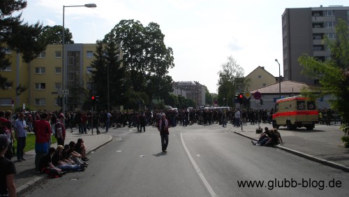 Ultras auch geschlossen abmarschieren