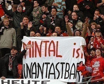 Mintal ist unantastbar Glubb Nürnberg FCN Club