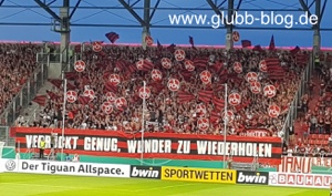 Choreo des FCN in Ingolstadt 